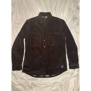 VTG 1946 Corduroy Plaid Fleece Lined Shirt Jacket Medium Grey Workwear Shacket